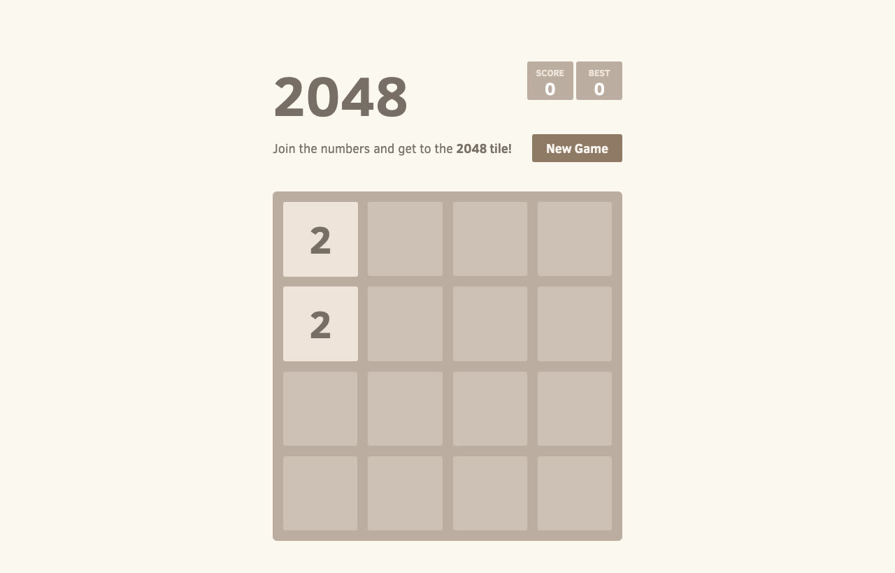 2048 — number puzzle