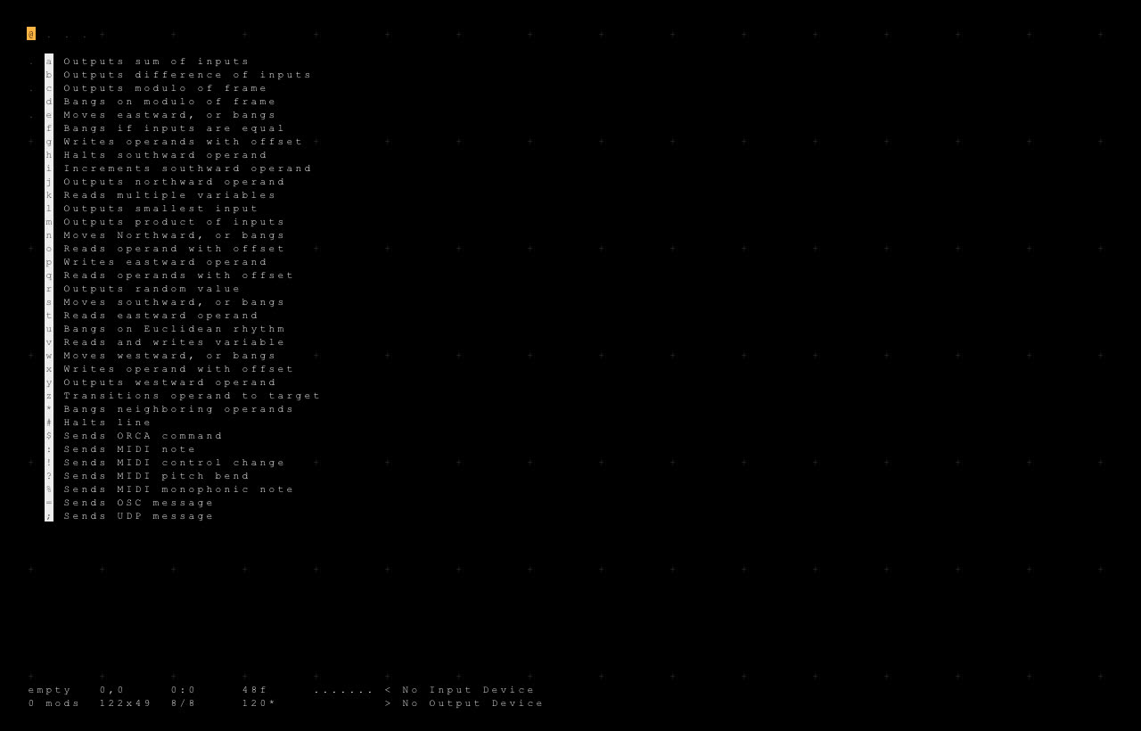 Orca — live coding grid